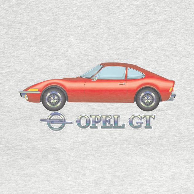 Red Opel GT by Norwood Designs